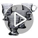 Gray 6oz Double Wall Irish Coffee Mug - Heat Resistant Crystal Glass, Set of 4