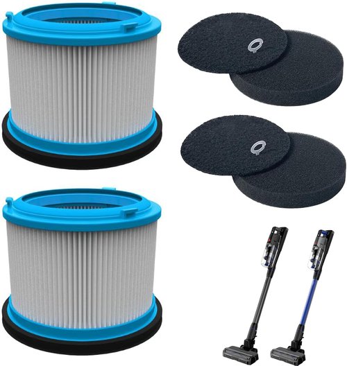 Bissell Washable HEPA Filters Kit - Replacement for PowerClean FurGuard 280W & FurFinder 200W | 2 Filters & 4 Pre-Filter Pads