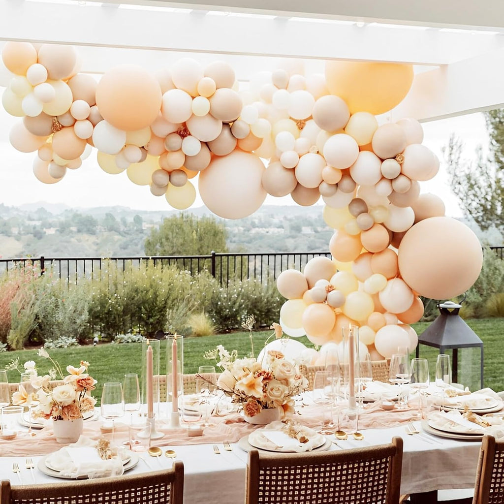 Voircoloria Blush Balloons - 66 Pack 12-Inch Nude Latex Balloons for Weddings, Birthdays & Showers