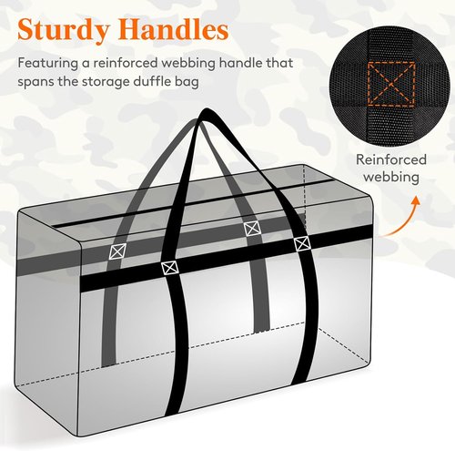 Lifewit 120L Extra Large Duffle Bag - Heavy Duty, Foldable Travel Storage with Zippers & Handles
