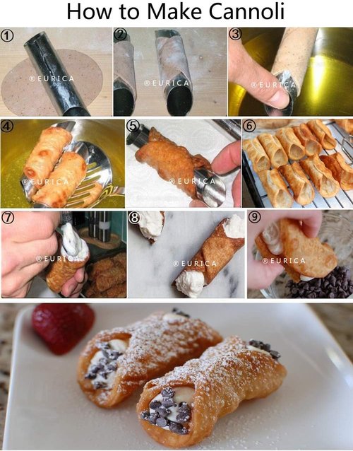 EUICAE Cannoli Tubes - 5-Inch Stainless Steel Non-Stick Cream Horn Molds | Pack of 15