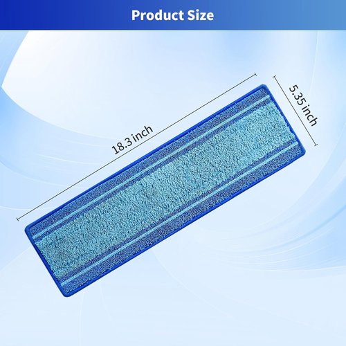 Bona Microfiber Mop Pads - 15-Pack Washable Reusable Refills for Hardwood, Tile & Multi-Surface Floors | Pet Hair & Stain Remover