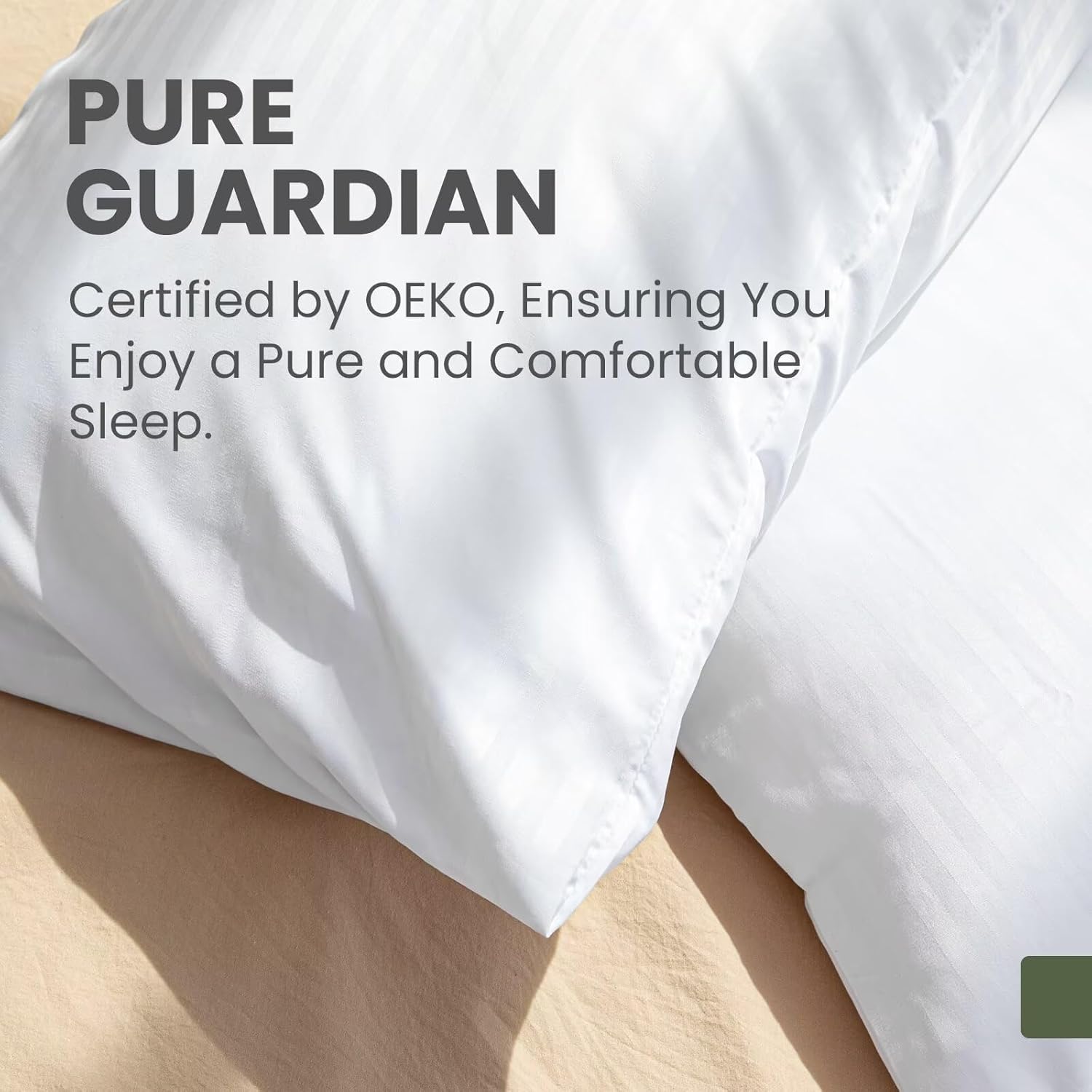 Skiennix Pillow Protectors - Oeko-TEX Certified Luxury Hotel Quality Covers | Soft, Breathable, 20 x 26" - 4 Pack