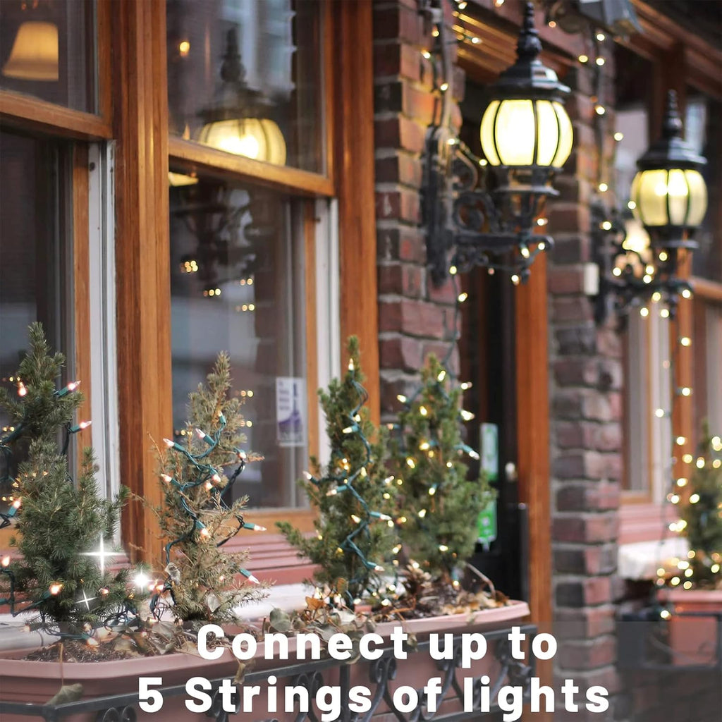 Yiaht Christmas Lights - 20Ft 100 Count Mini Waterproof Incandescent Bulbs for Indoor/Outdoor Decor