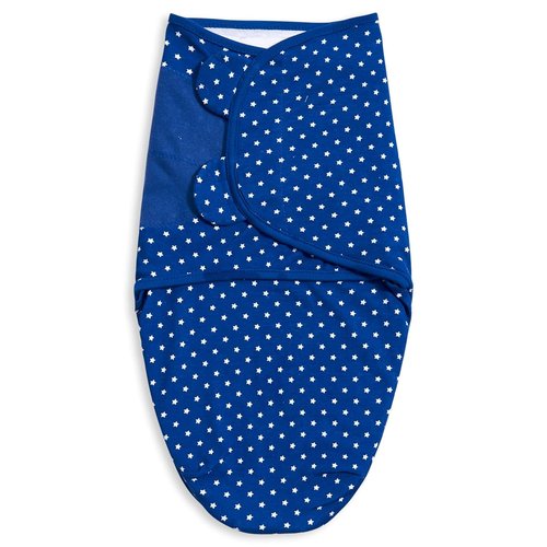Bubble Bear Baby Swaddle 3-Pack | Adjustable Newborn Sleep Sack Blanket for Infants 0-3 Months - Blue