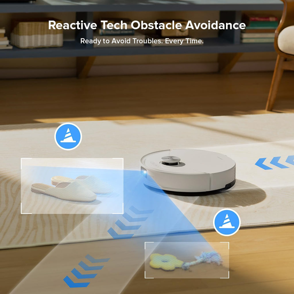 Roborock Q10 S5+ Robot Vacuum & Mop - 10,000Pa Suction, 70 Days Self-Emptying, Sonic Mopping, Ideal for Pet Hair