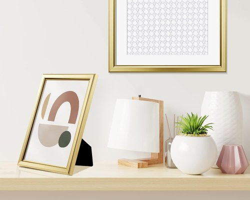 LaVie Home 4x6 Picture Frames - 12 Pack Gold | Elegant High-Definition Glass for Wall & Table Display