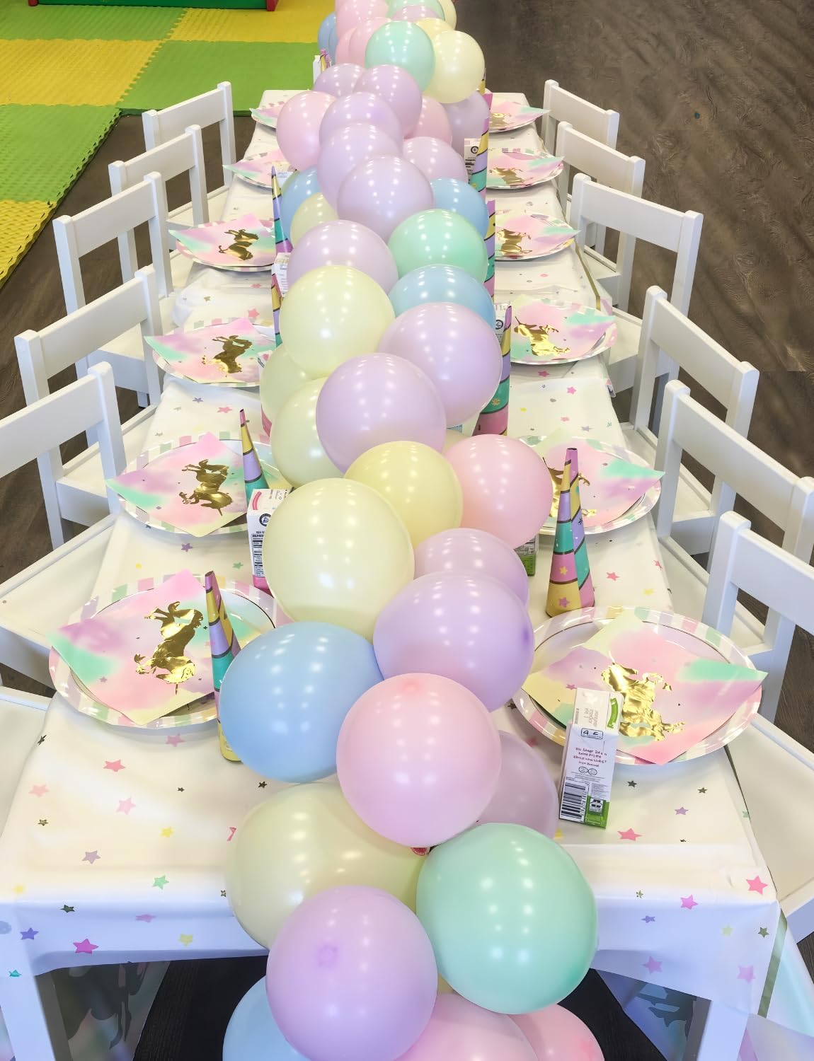 Pastel Balloons | 12-Inch Assorted Rainbow Balloons - 60 Pcs for Easter, Baby Showers & Parties