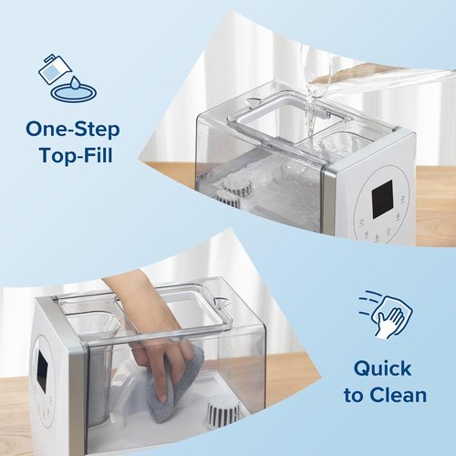 Levoit LV600S Smart Humidifier - Warm & Cool Mist for Large Rooms | 6L Capacity, App & Voice Control, Quiet Sleep Mode