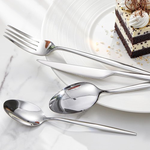 KINGSTONE 60-Piece Silverware Set | Premium 18/10 Stainless Steel Flatware for Home & Weddings