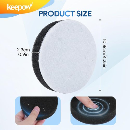 KEEPOW Vacuum Filters - 2 Pack for Eureka Airspeed Compact Bagless Upright NEU100 Series