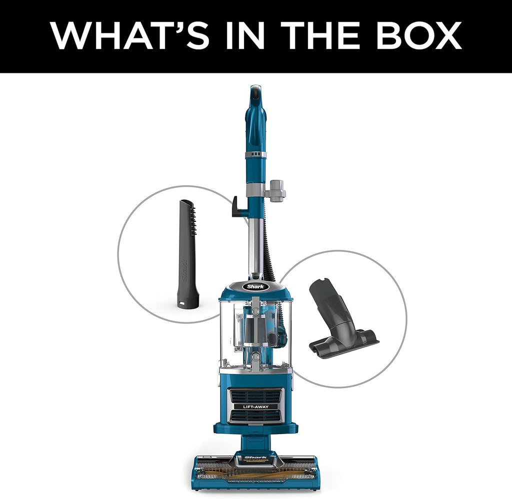 Shark Navigator Lift-Away Upright Vacuum - Self-Cleaning Brushroll & HEPA Filter | Ideal for Pets, Teal, ZU503AMZ