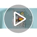 2-Tier Boho Macrame Stuffed Animal Storage Net – Large Plushie Wall Organizer