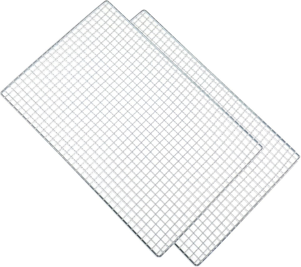 Stainless Steel Roasting Racks by [Brand Name] - 2 Pcs 11.8 Inch x 7.9 Inch for Baking & Barbecue