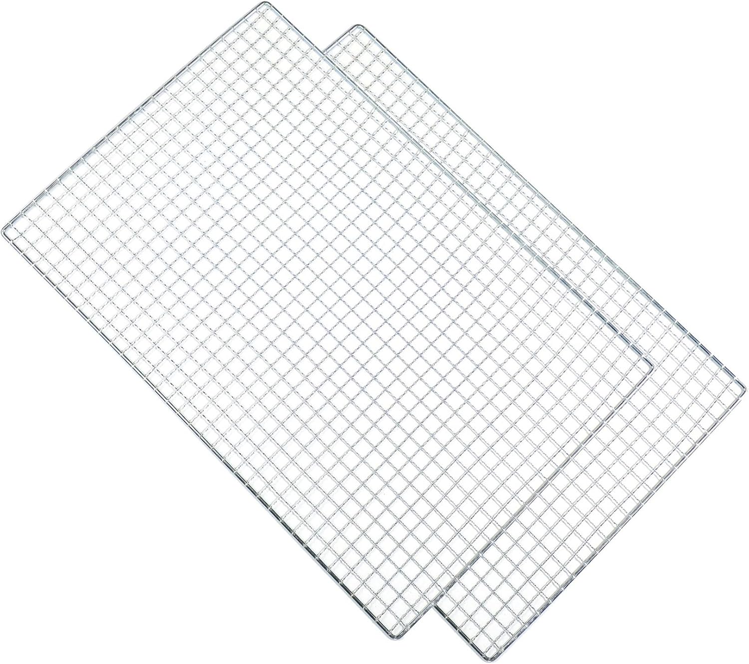 Stainless Steel Roasting Racks by [Brand Name] - 2 Pcs 11.8 Inch x 7.9 Inch for Baking & Barbecue