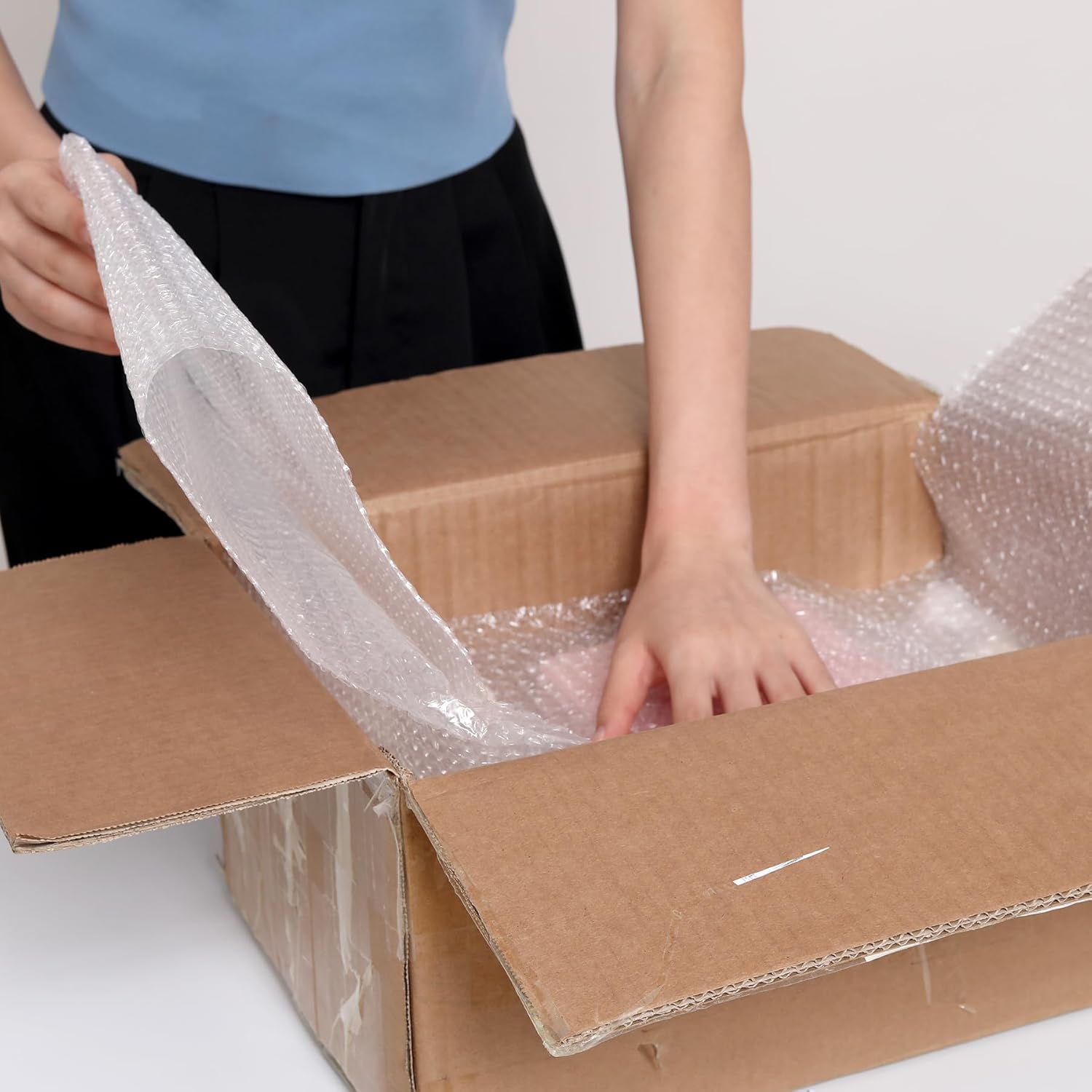 Wanguagua Bubble Packing Wrap - 12 Inch x 72 Ft | 2 Pack for Moving & Shipping Cushioning