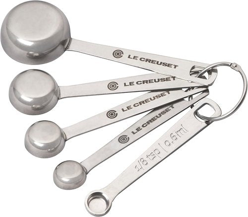 Le Creuset Stainless Steel Measuring Spoons - Set of 5 Durable Kitchen Essentials