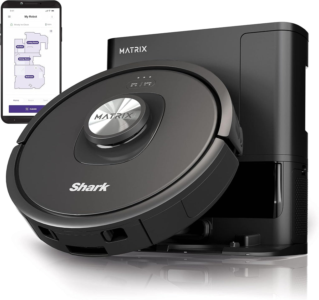Shark R-RV2310AE Matrix Self-Empty Robot Vacuum - 45-Day Capacity for Carpets & Hard Floors | Certified Refurbished