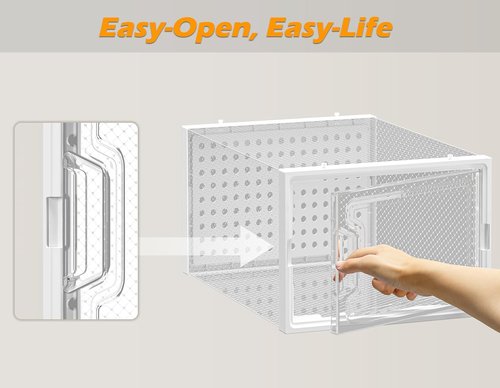 HOMIDEC Shoe Organizer - 12 Pack Clear Plastic Stackable Shoe Storage Containers for Size 10