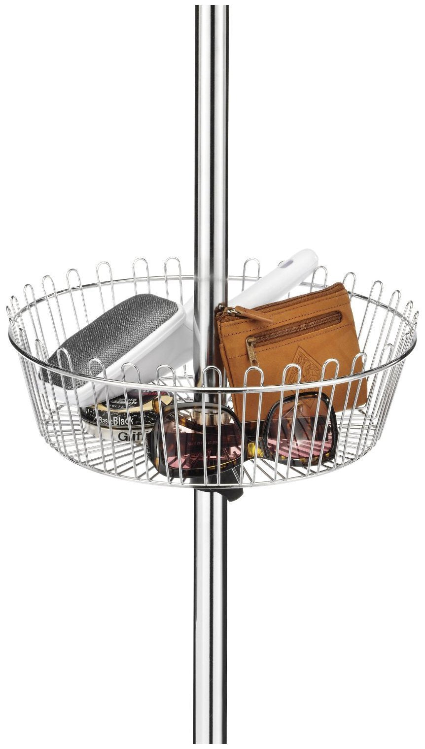 Whitmor 6 Tier Floor-To-Ceiling Shoe Spinner - Adjustable with Basket