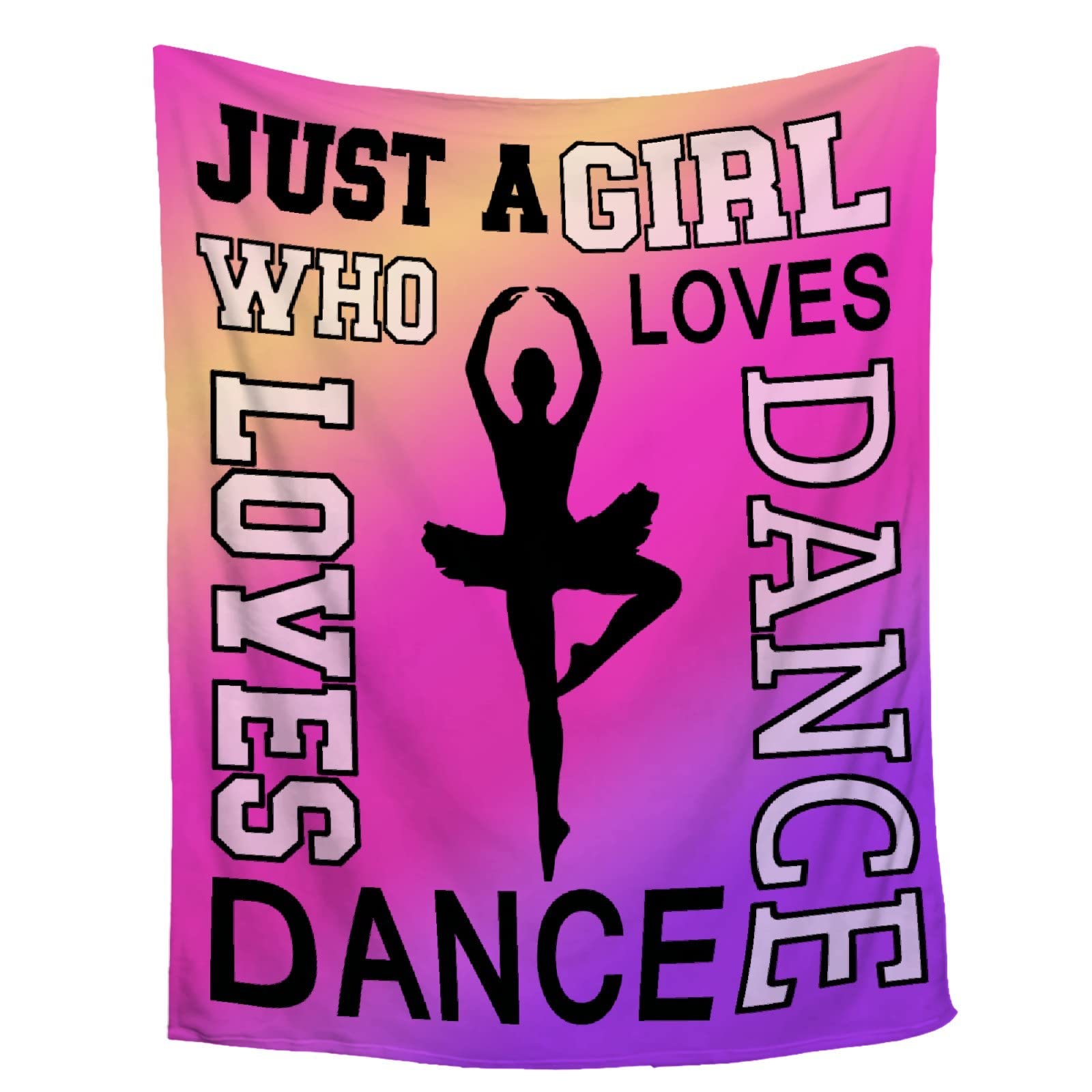 FUNBIRD Dance Blanket | Dance Gift Ideas for Girls & Dancers | 40"x50" All-Season Home Decor