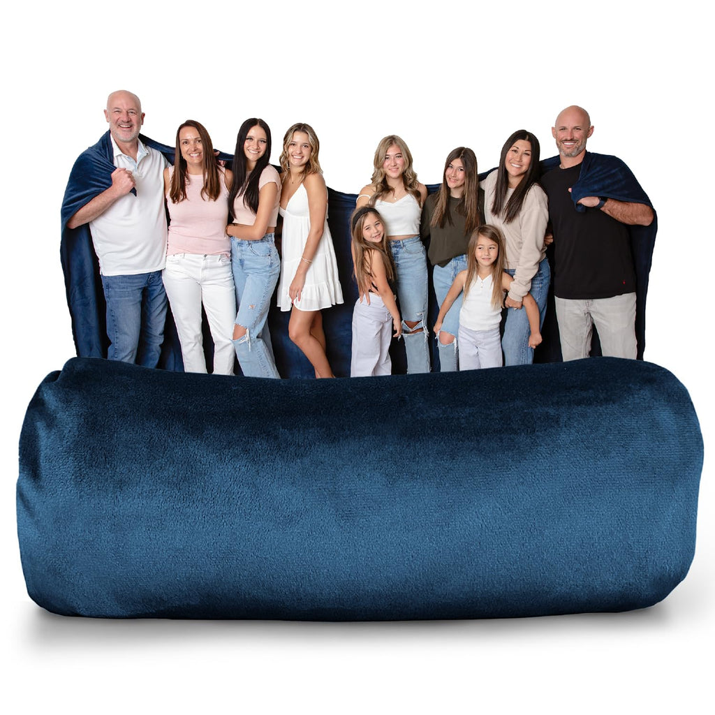 HomeSmart Products Oversized Blanket – 12.5x8.5 Feet - Giant Family Blanket, Huge Throw for Multiple People, Soft & Cozy