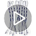 Tzitzits Set with Durable Hooks for Pants and Jeans - 16-Inch Blue White