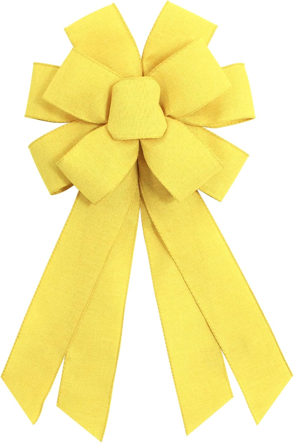 Skiennix Large Yellow Wreath Bow - Perfect for Fall & Thanksgiving Home Decorations | Christmas Farmhouse Style