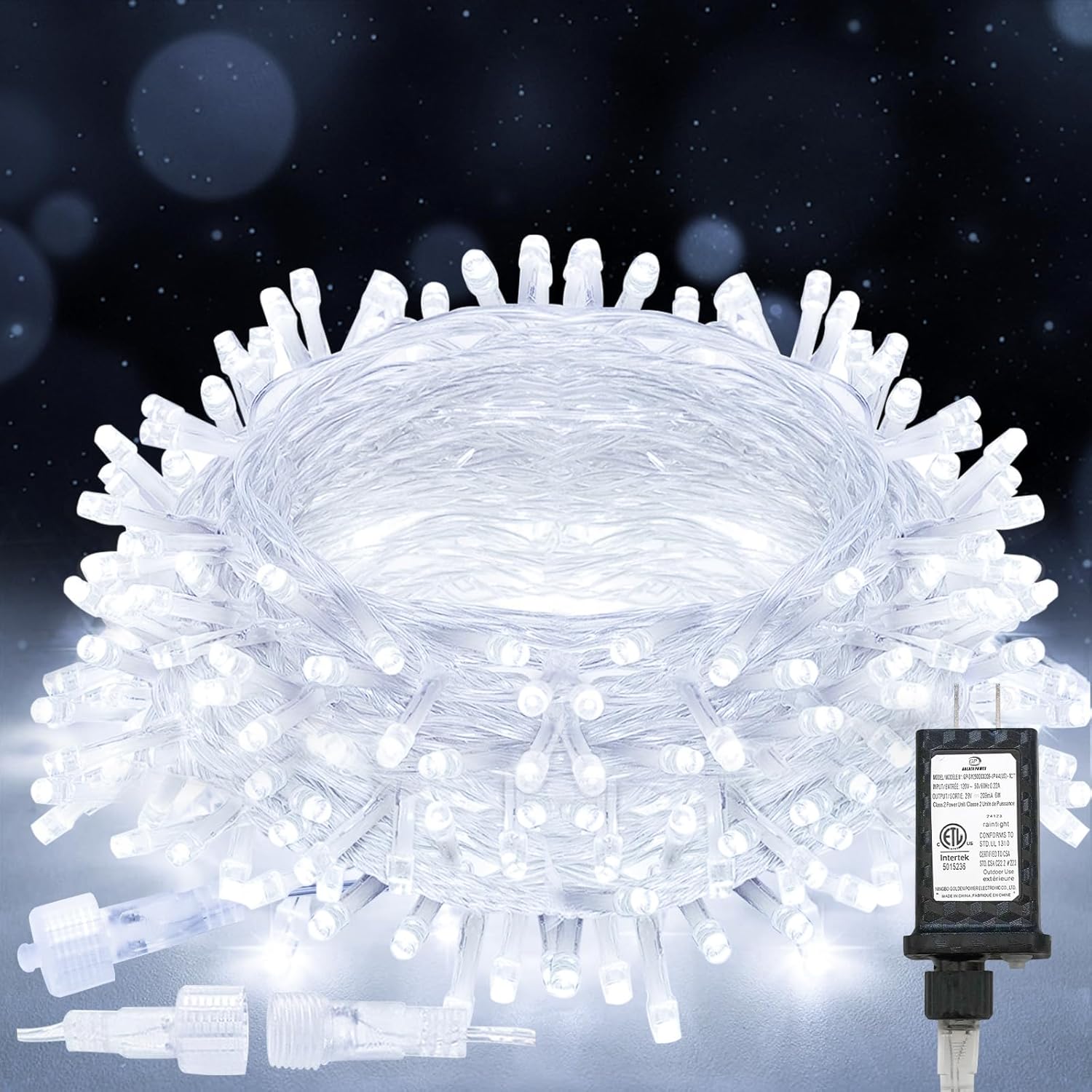 Suddus 33ft White String Lights - 100 LED Twinkle Lights with Timer | 12 Modes for Indoor/Outdoor Decor