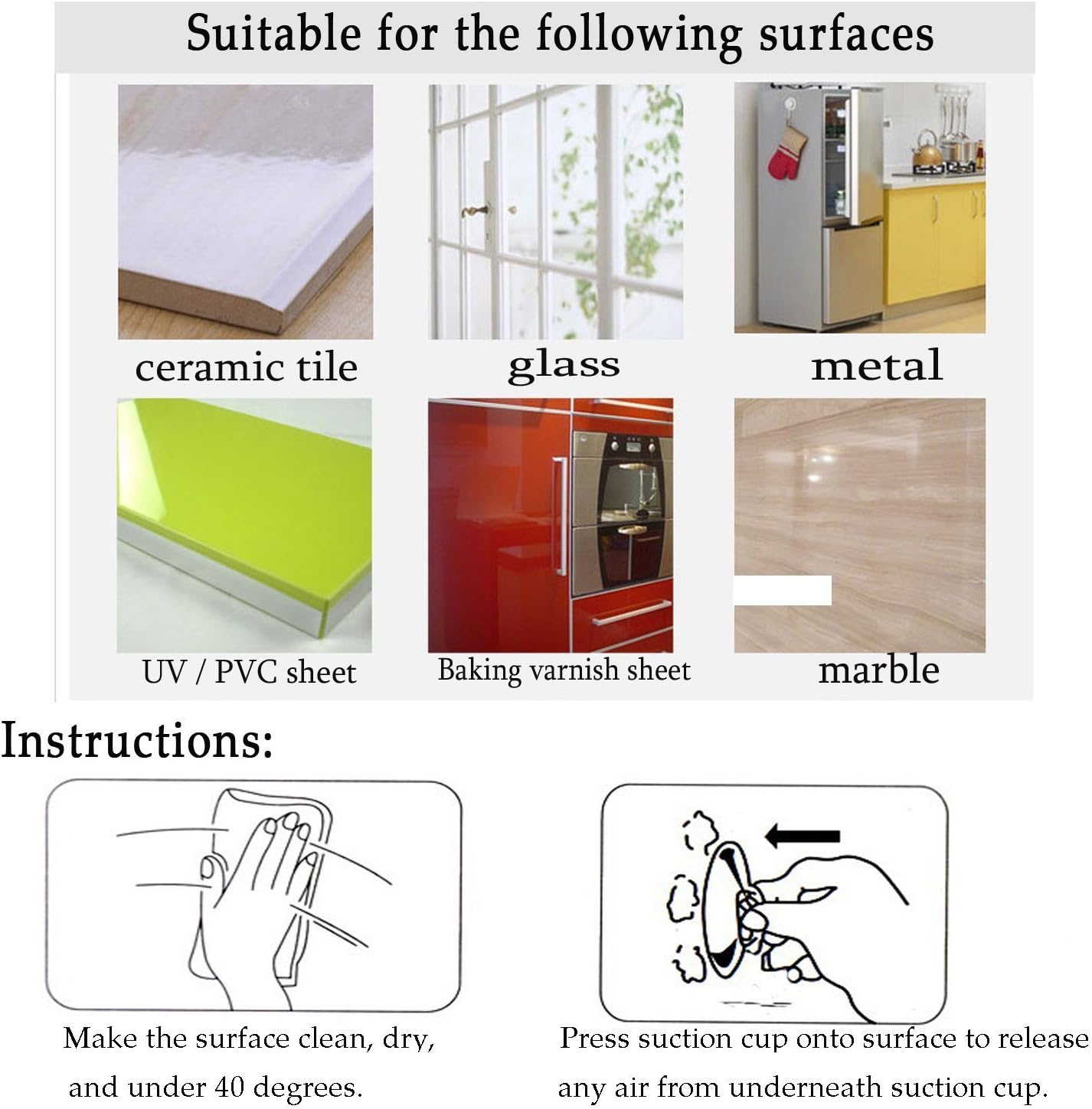 Whaline Suction Cup Pads - Clear Plastic Suckers in 3 Sizes (45mm, 30mm, 20mm) - 30 Pack