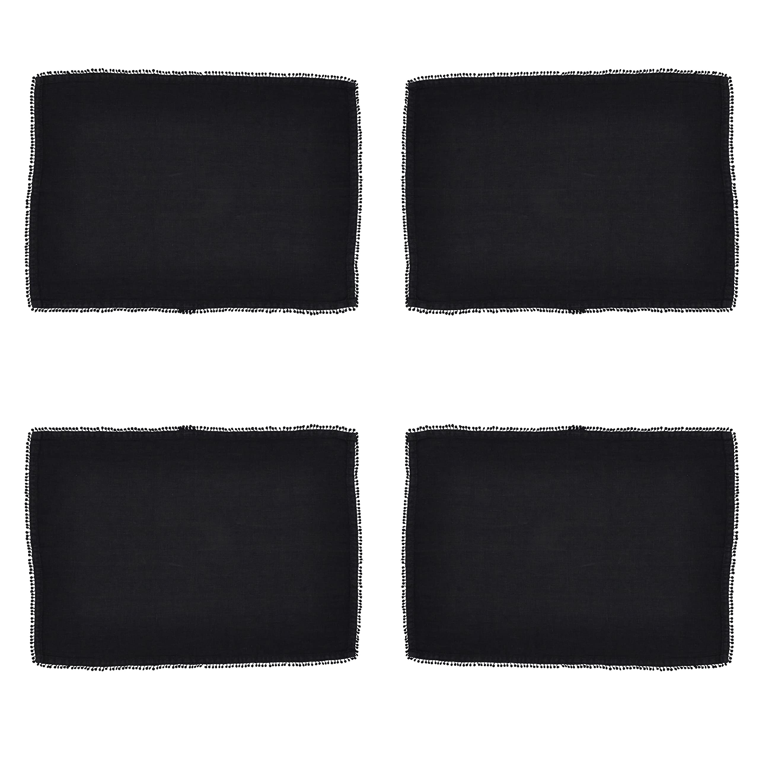 Pom Pom Design Placemats (Set of 4)