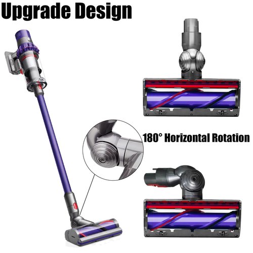 Arcets Vacuum Brush Head Attachment Compatible for Dyson V7 V8 V10 V11 V15 Replacement Part Electric Head for Hardwood Floor Carpets SV10 SV11 SV12 SV14