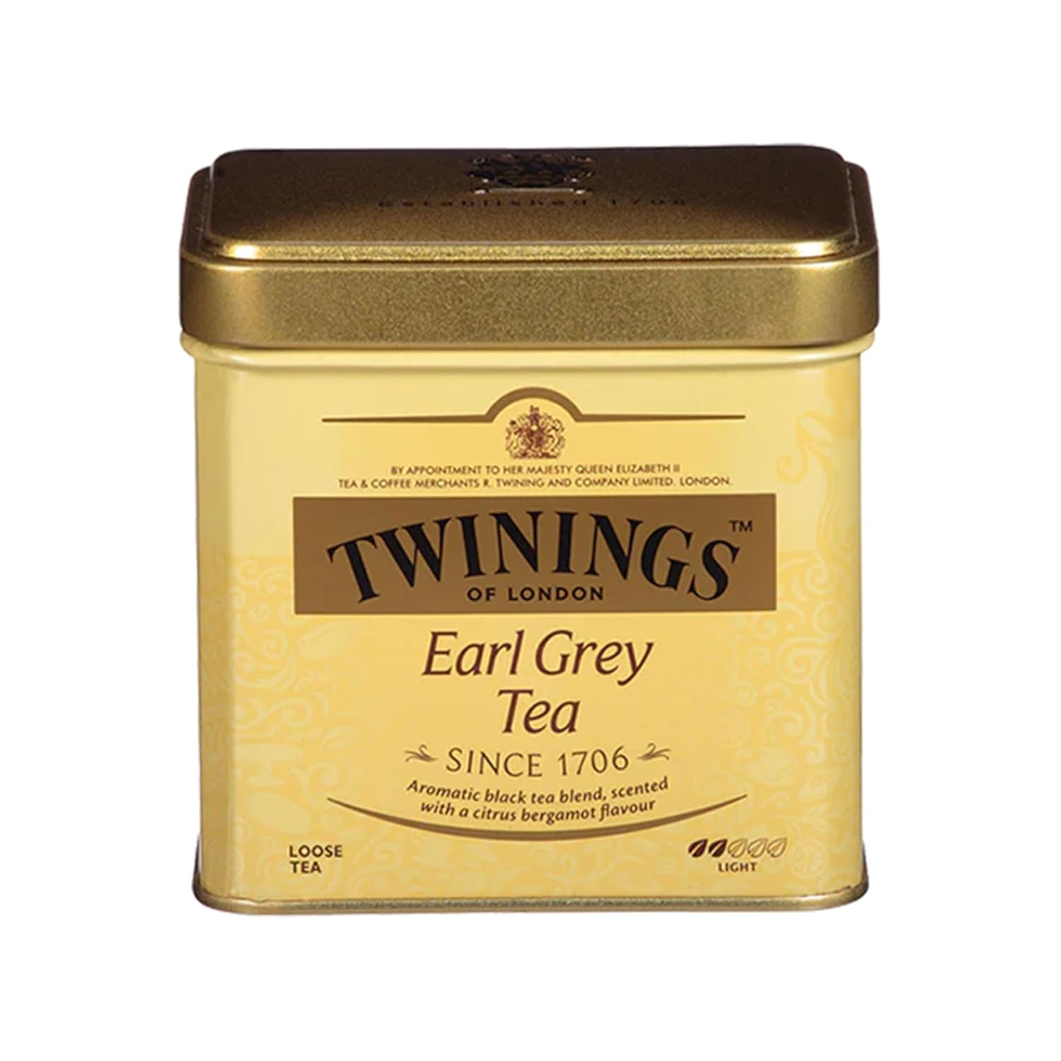 Twinings Earl Grey Loose Tea - Smooth & Flavourful Black Tea Leaves, 7.05 Ounce Tin
