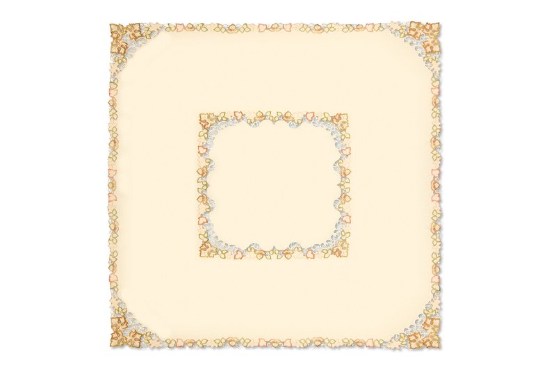 Heritage Lace Maple 60x60 Tablecloth, Cream