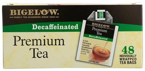 Bigelow Premium Decaffeinated Black Tea - 48 Individually Wrapped Tea Bags for Smooth Flavor