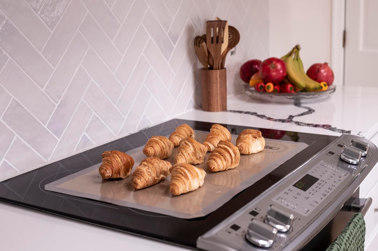 Skiennix Silicone Baking Mats - Non-Stick, Food Safe Oven Liners | 3 Pack, 13.5 x 19.5 Inches for Easy Clean Baking