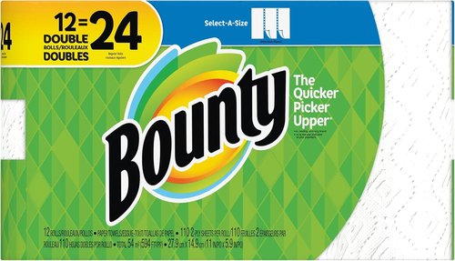 Bounty Select-A-Size Paper Towels - 2-Ply, 110 Sheets Per Roll | Ultra Absorbent & Strong