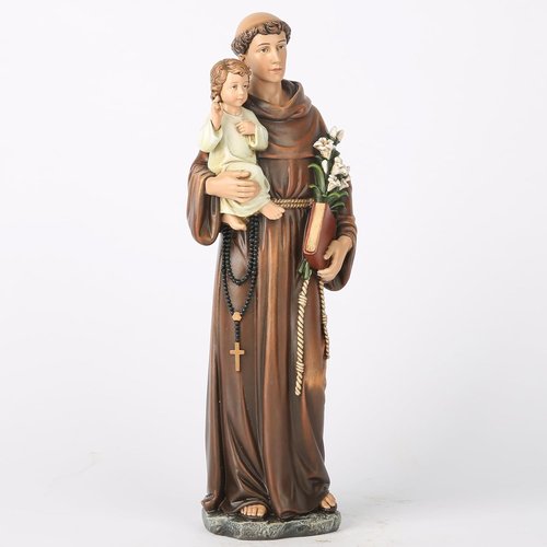 Buildclassic St. Anthony Statue with Infant Jesus - Blessed Religious Gift | 10" Renaissance Home Décor
