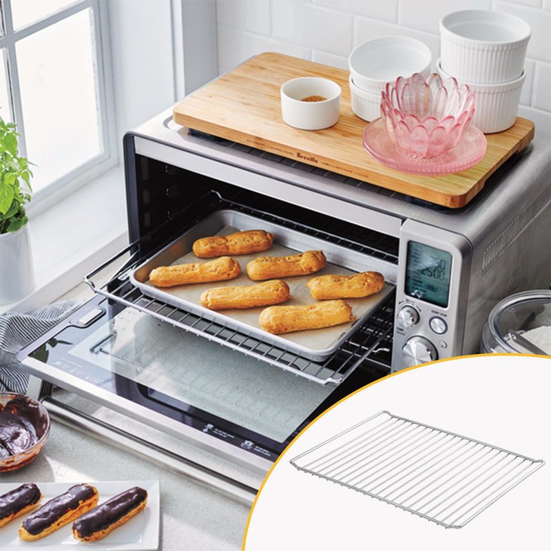 Allstare BOV900 BOV900BSS Oven Rack Replacement Parts for Breville Smart Oven Parts 304 Stainless Steel Air Fryer Rack BOV950 Breville Joule Oven Air Fryer pro Toaster Oven Accessories Baking Tray