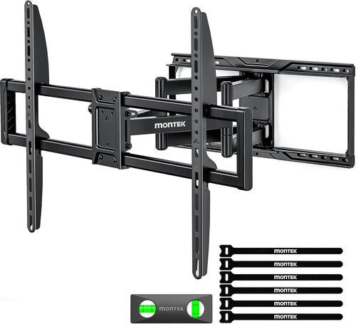 monTEK Heavy-Duty Full Motion TV Wall Mount Bracket - Supports 50-100" TVs Up to 200 lbs | Tool-Free Tilt & Swivel, Max VESA 900x600
