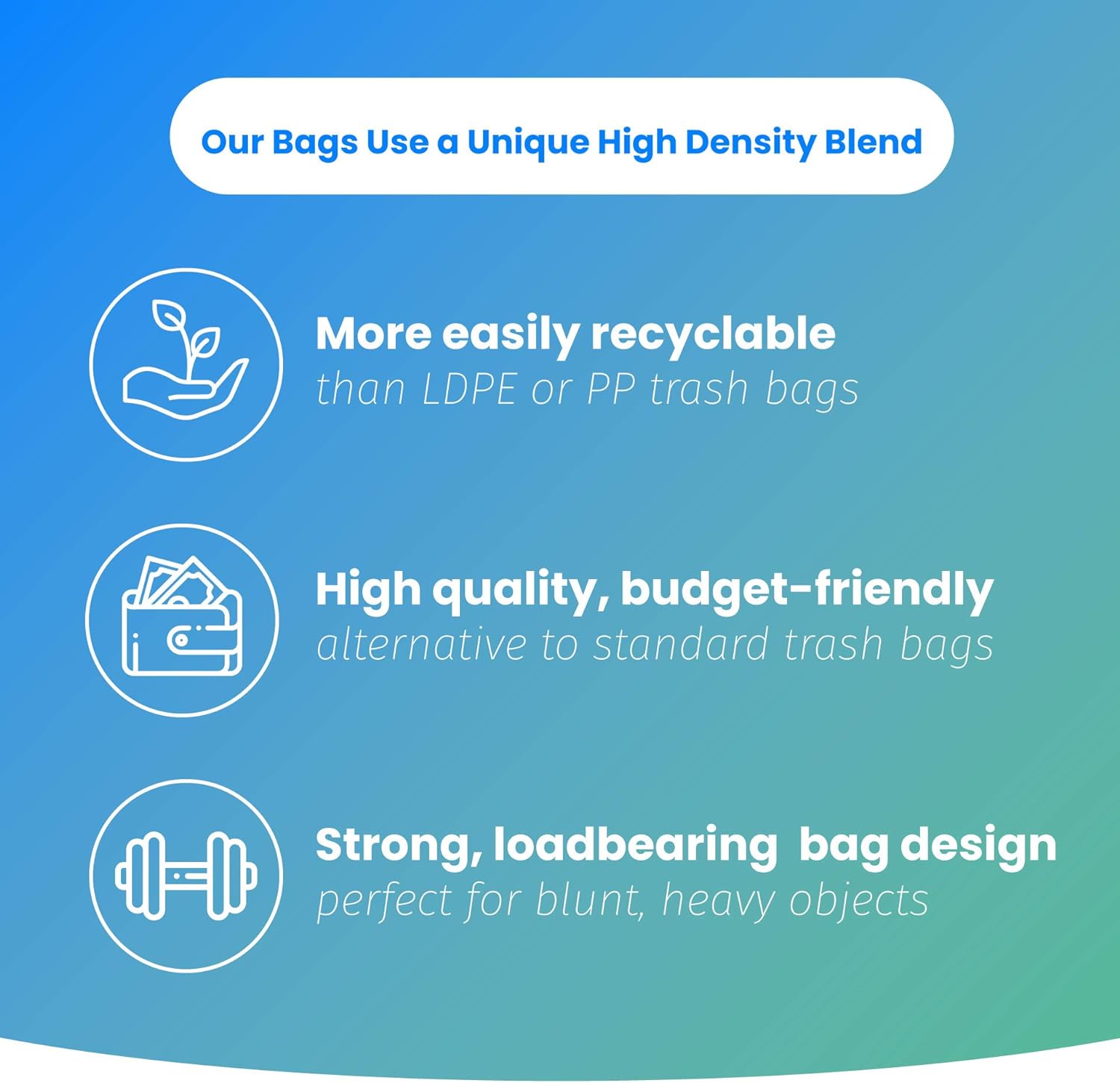 Reli. 6-10 Gallon Clear Trash Bags - 300 Strong Bathroom Garbage Bags for Heavy Duty Use