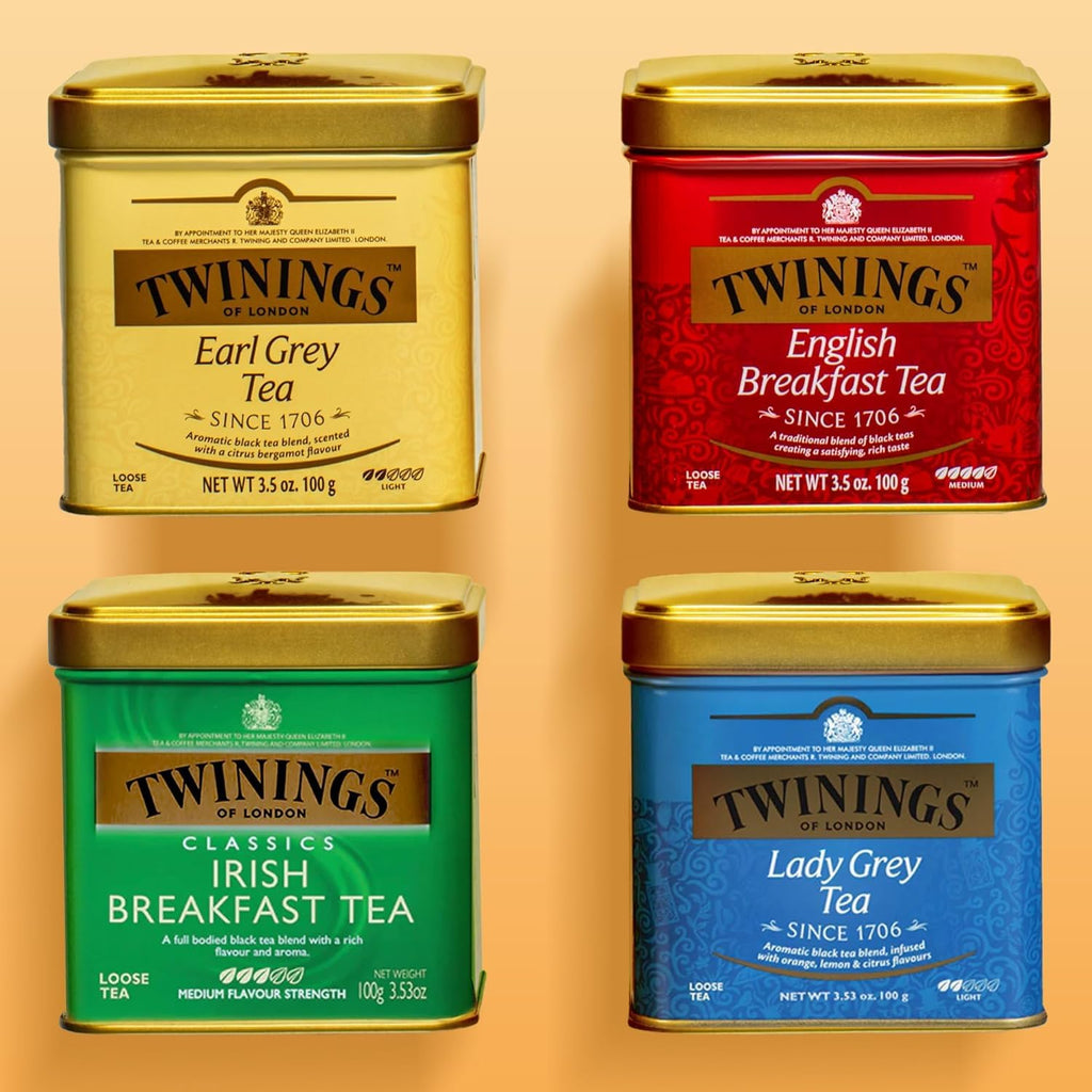 Twinings English Breakfast Loose Tea - Smooth, Robust Black Tea Leaves | 3.53 Ounce Tin