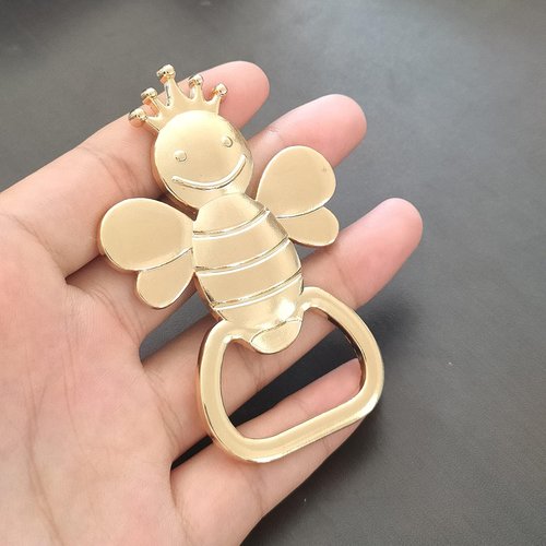 16PCS Baby Bee Shaped Wedding Party Favor Souvenirs for Guests Bee Bottle Opener Gender Reveal Baby Shower Favors Party Supplies Baby Birthday Return Gifts (Bee Opener,16)