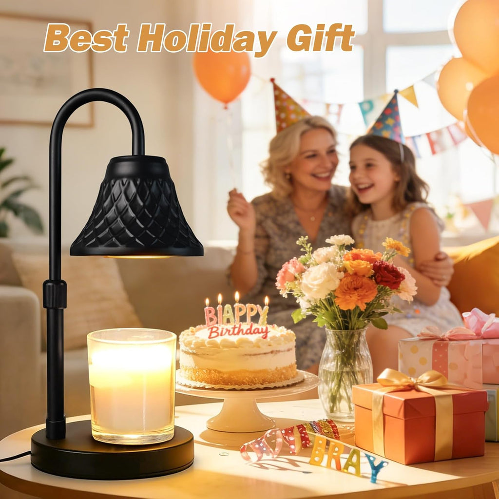Skiennix Adjustable Candle Warmer Lamp - Timer Feature for Scented Wax | Perfect Home Decor Gift for Women