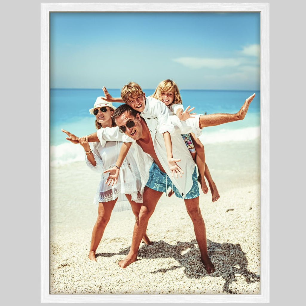 Wall26 Custom Framed Poster - Stylish Canvas Art for Living Room & Bedroom | Ready to Hang - 8"x10" White