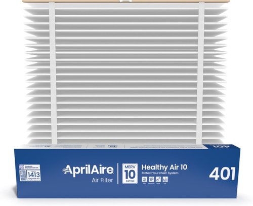 AprilAire 401 Replacement Furnace Filter - MERV 10, 16x25x6 for AprilAire 2400 & Space-Gard 2400 (Pack of 2)