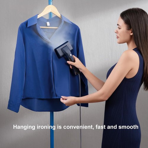 G10 Portable Handheld Garment Steamer - 1200W Mini Travel Iron | Lightweight 0.9 lbs, Blue