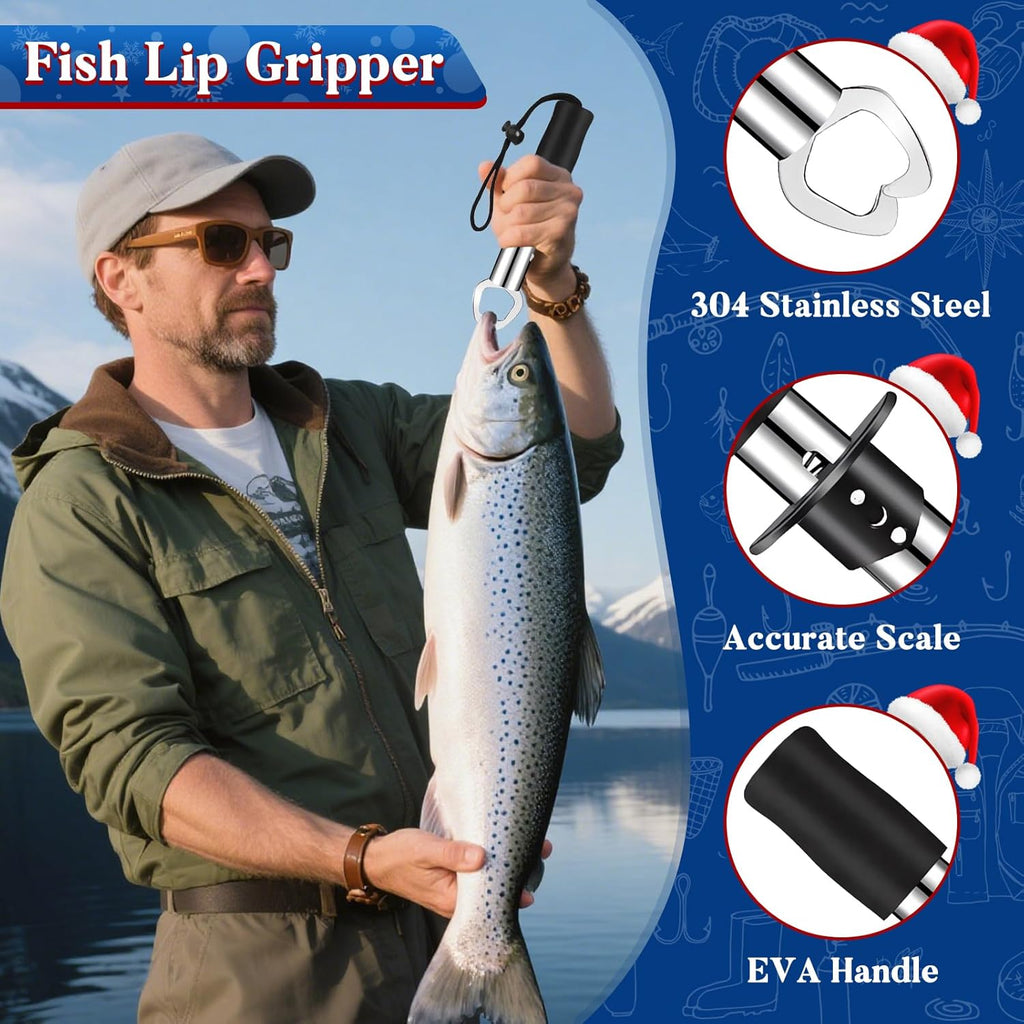 Skiennix Fishing Advent Calendar - 24 Days of Essential Fishing Tools & Accessories | Perfect Christmas Gift for Men