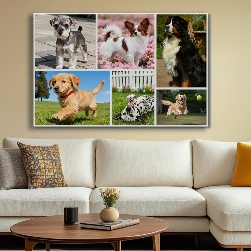 Skiennix Custom Canvas Prints - Personalized Framed Wall Art for Home Decor | Ideal Gift for Family & Pets (6" x 8")