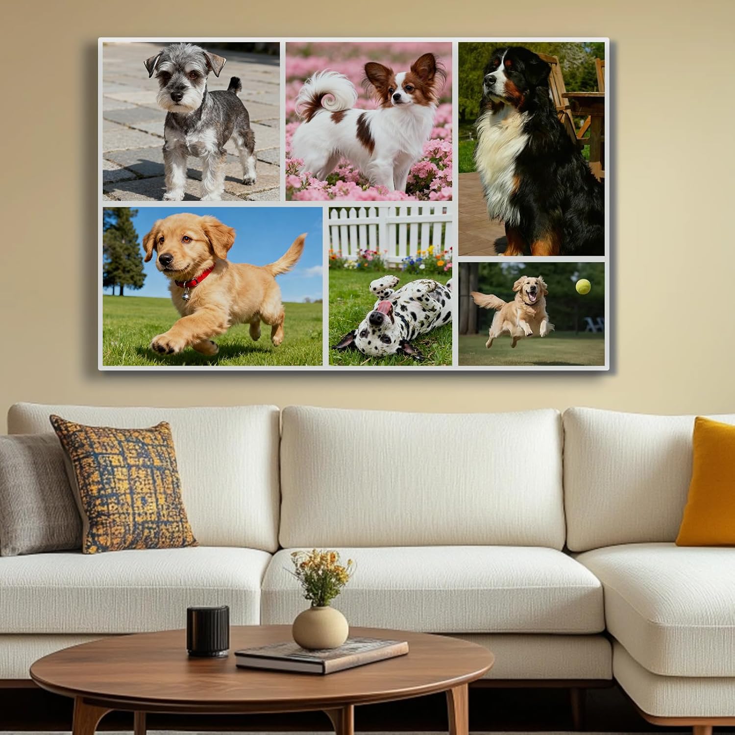 Skiennix Custom Canvas Prints - Personalized Framed Wall Art for Home Decor | Ideal Gift for Family & Pets (6" x 8")